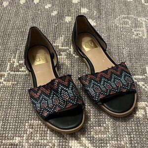 DV Dolce Vita D’orsay Sandals Open Toe Flat 7.5 women
